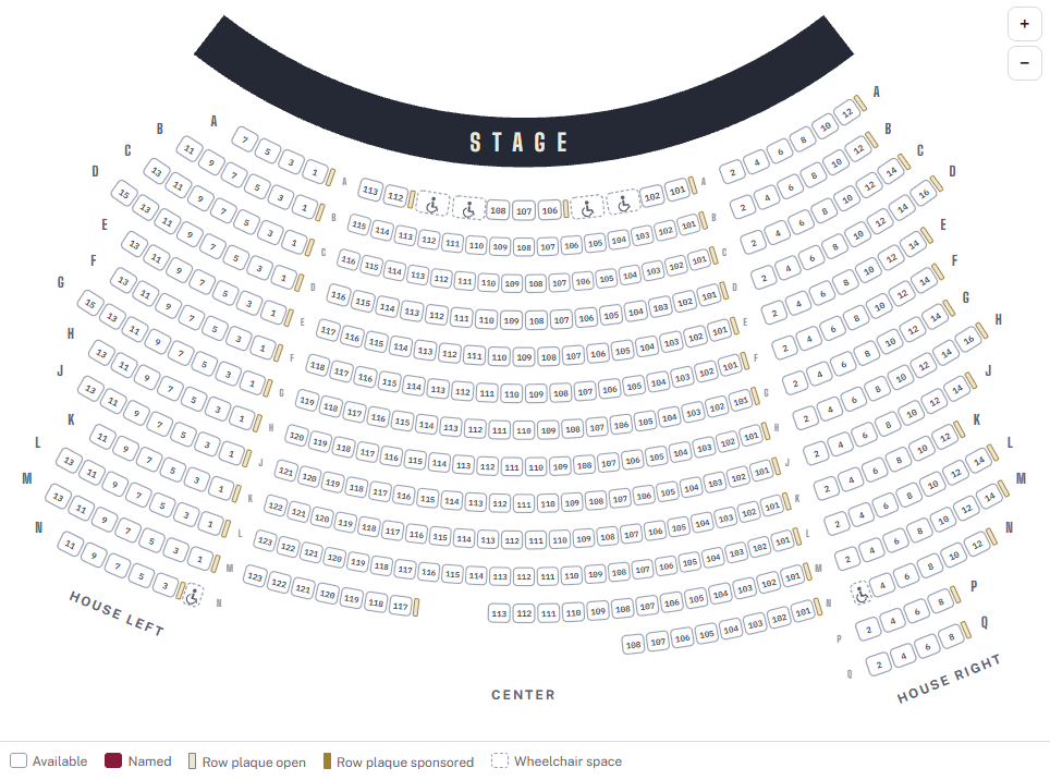 Theater Seat Map Theater Seat Map