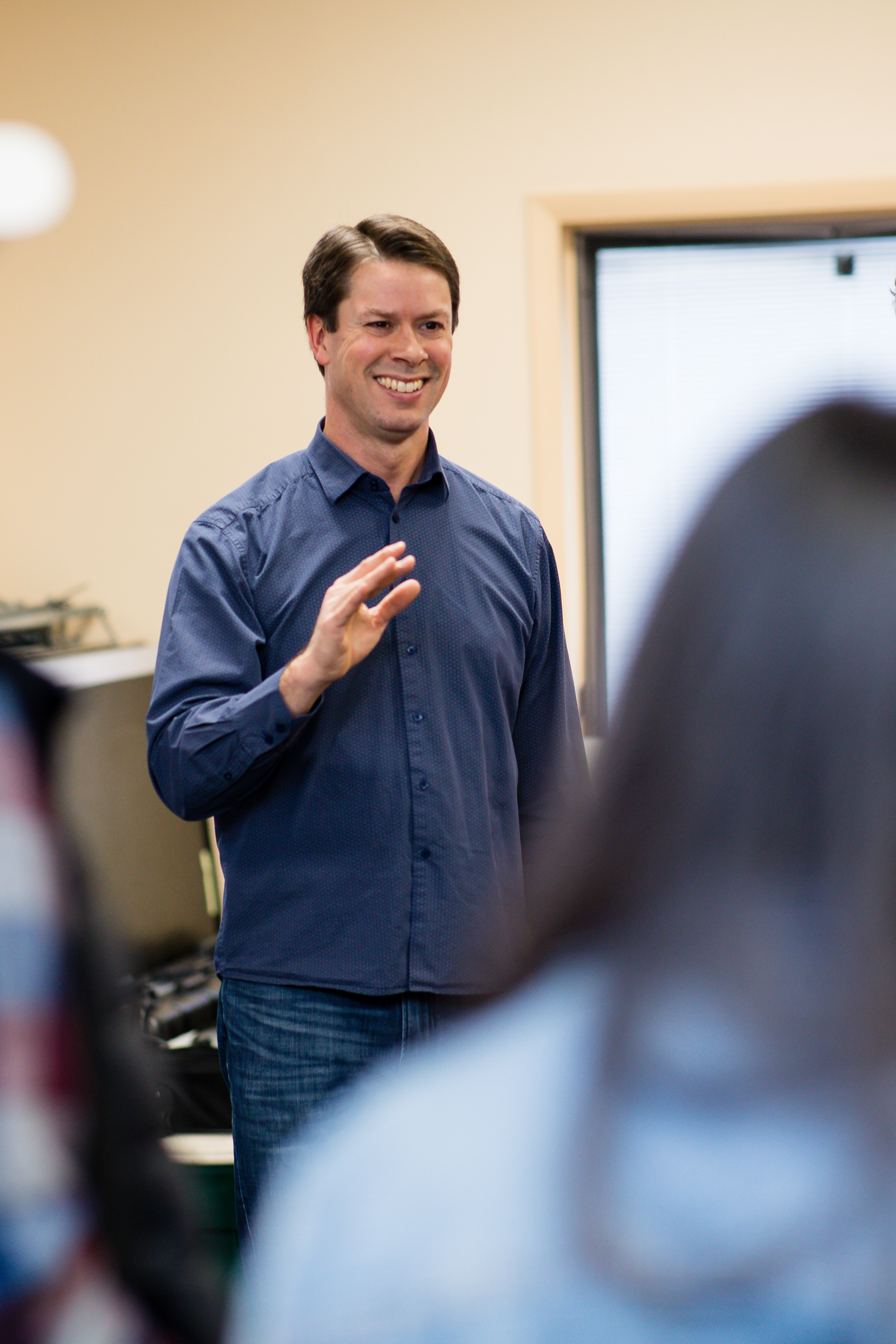 Faculty member Patrick Newell