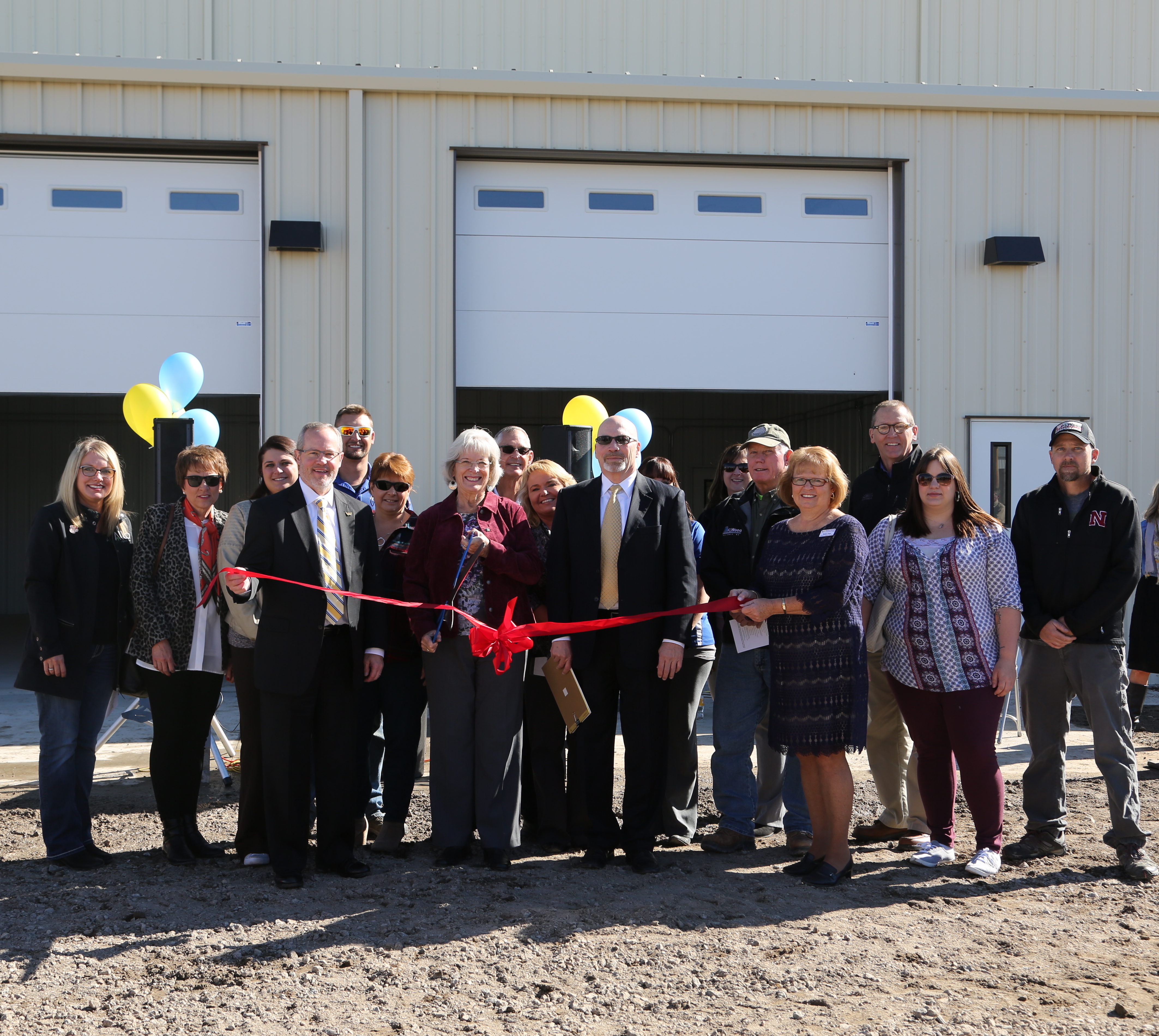 Powerline ribbon cutting photo. 